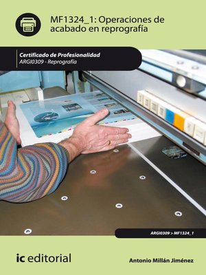 cover image of Operaciones de acabado en reprografía. ARGI0309